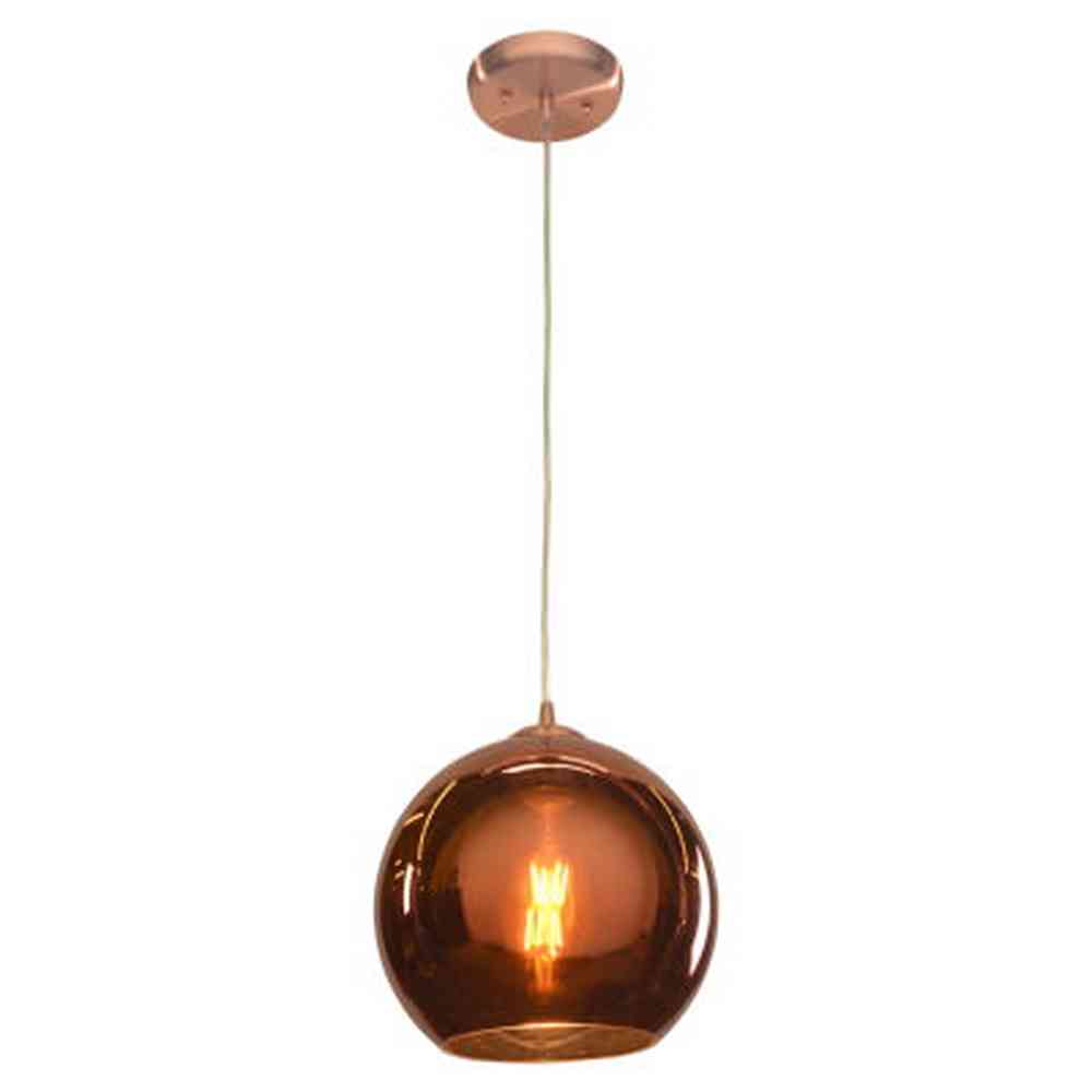 Access Lighting 28101-BCP/CP brushed copper glass pendant light