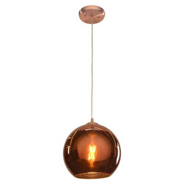Access Lighting 28101-BCP/CP brushed copper glass pendant light