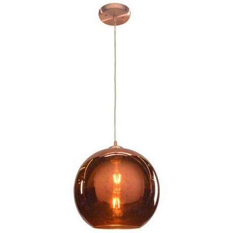Access Lighting 28102-BCP/CP brushed copper glass pendant light