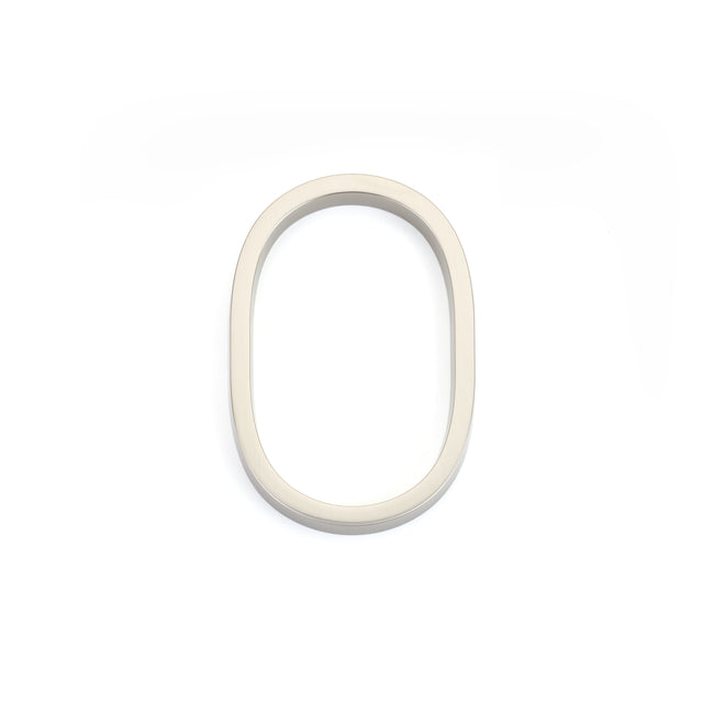 Emtek 7" Modern # 0 House Number in Satin Nickel