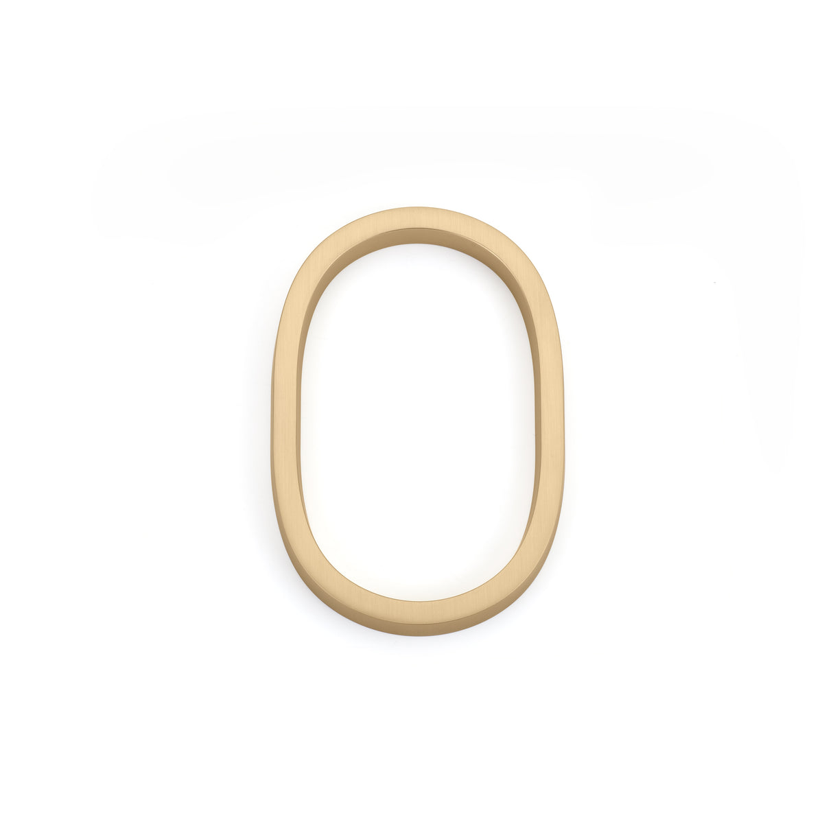 Emtek 7" Modern # 0 House Number in Satin Brass