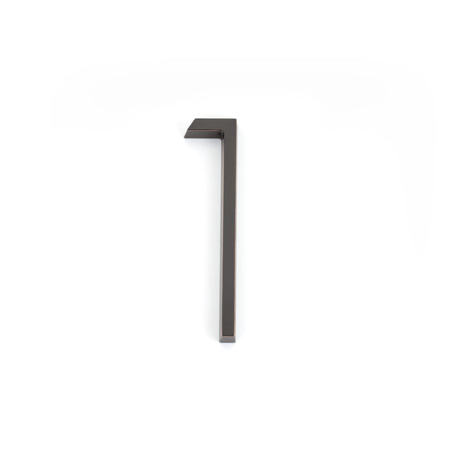 Emtek 7" Modern # 1 House Number in Oil Rubbed Bronze