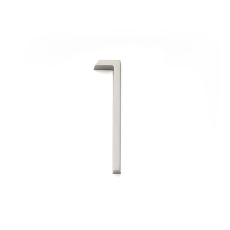 Emtek 7" Modern # 1 House Number in Satin Nickel