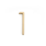 Emtek 7" Modern # 1 House Number in Satin Brass