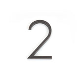 Emtek 7" Modern # 2 House Number in Oil Rubbed Bronze