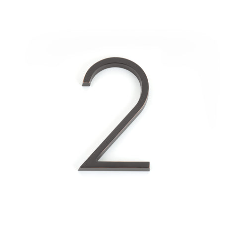 Emtek 7" Modern # 2 House Number in Oil Rubbed Bronze