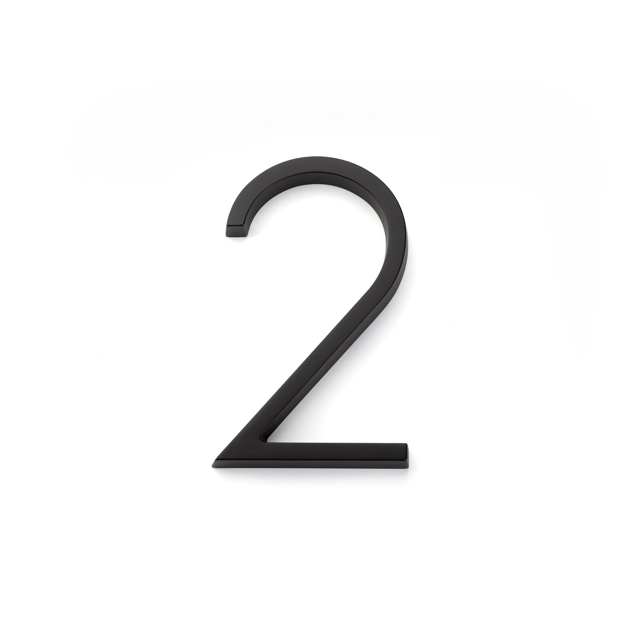 Emtek 7" Modern # 2 House Number in Flat Black