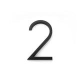 Emtek 7" Modern # 2 House Number in Flat Black