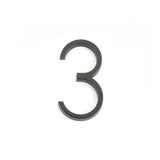 Emtek 7" Modern # 3 House Number in Oil Rubbed Bronze