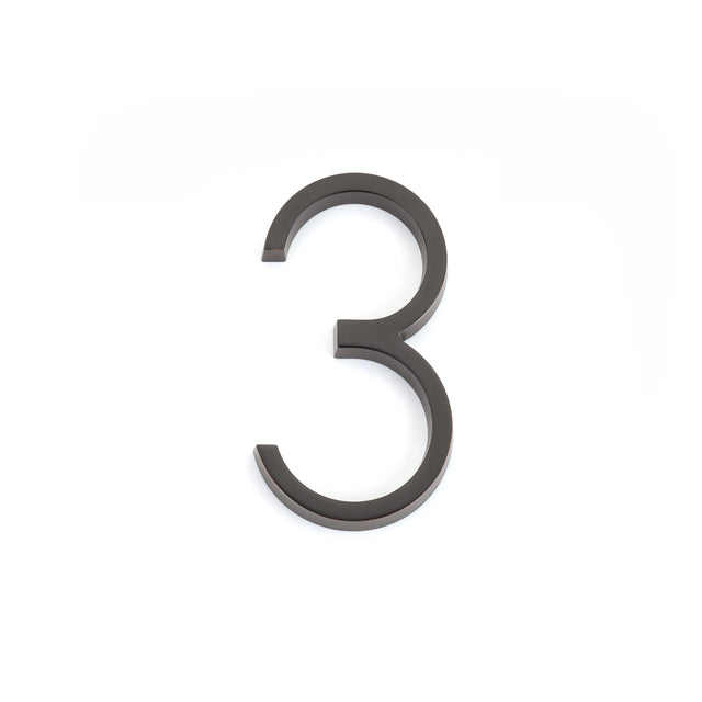 Emtek 7" Modern # 3 House Number in Oil Rubbed Bronze