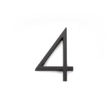 Emtek 7" Modern # 4 House Number in Flat Black