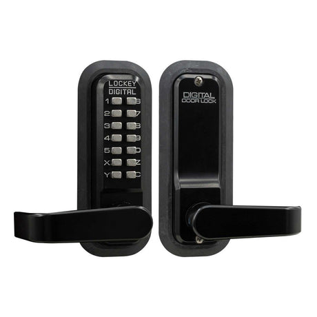 Lockey 2835JBMG jet black mechanical pushbutton locksets