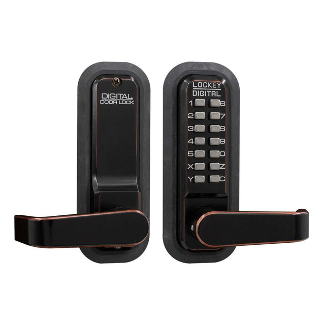 Lockey 2835OIL oil rubbed bronze mechanical pushbutton locksets