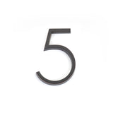Emtek 7" Modern # 5 House Number in Oil Rubbed Bronze