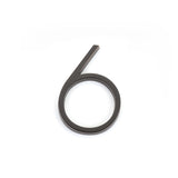 Emtek 7" Modern # 6 House Number in Oil Rubbed Bronze