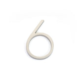 Emtek 7" Modern # 6 House Number in Satin Nickel