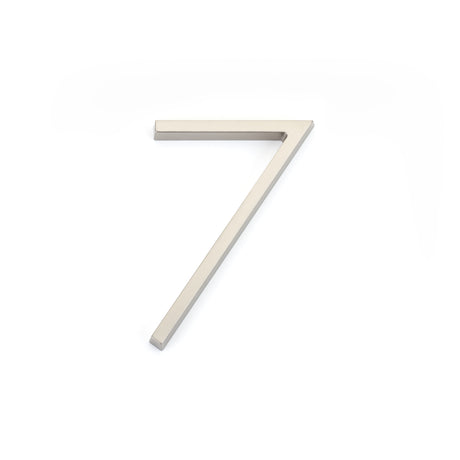 Emtek 7" Modern # 7 House Number in Satin Nickel