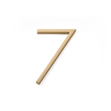 Emtek 7" Modern # 7 House Number in Satin Brass
