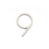 Emtek 7" Modern # 9 House Number in Satin Nickel