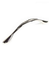 Century Hardware 28598-14B polished nickel/black cabinet pull handle