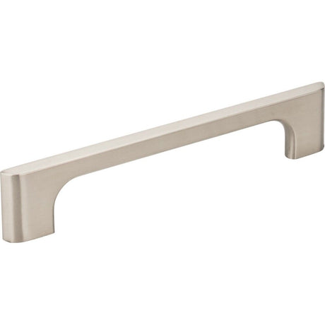 Jeffrey Alexander 286-128SN Leyton cabinet drawer pull in satin stainless, additional view