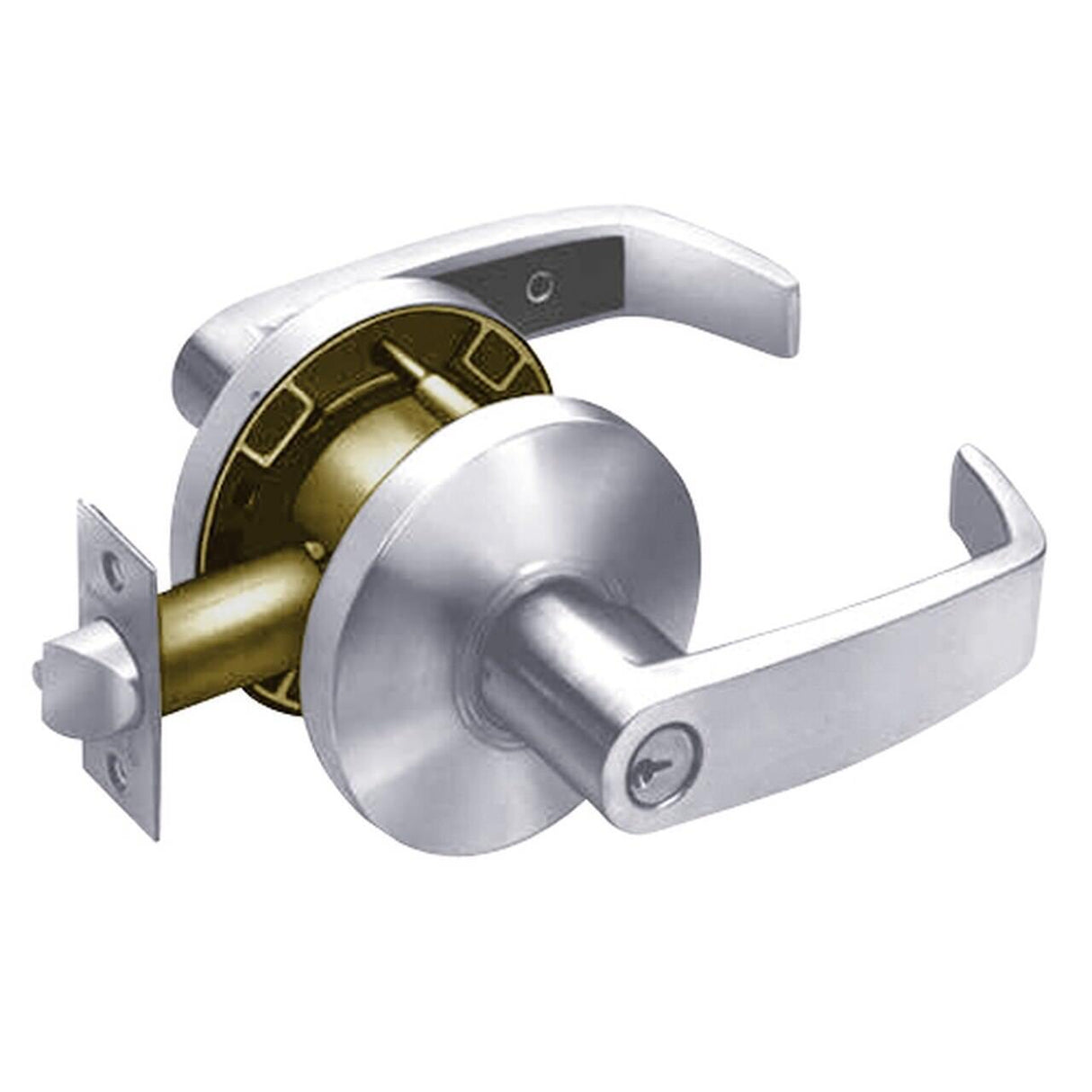 Sargent 2865G05KL26D satin chrome keyed entry door lever