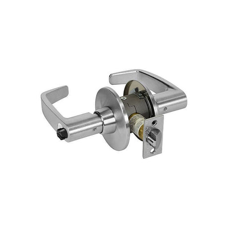 Sargent 287011G05LL26D satin chrome keyed entry door lever