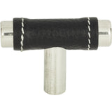 Atlas Homewares 288-BL-CH black / polished chrome cabinet knob