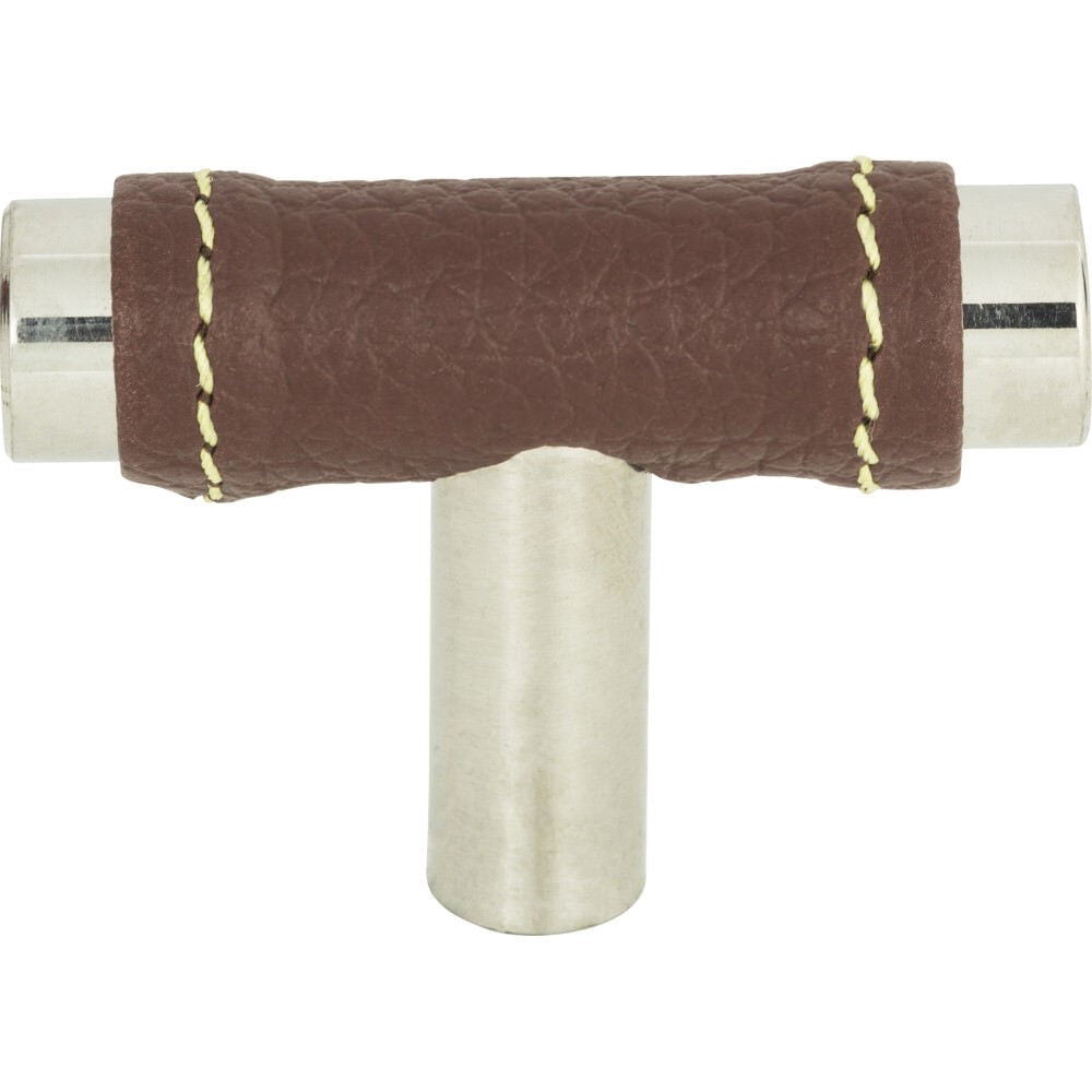 Atlas Homewares 288-OW-CH brown / polished chrome cabinet knob