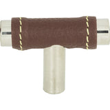 Atlas Homewares 288-OW-CH brown / polished chrome cabinet knob