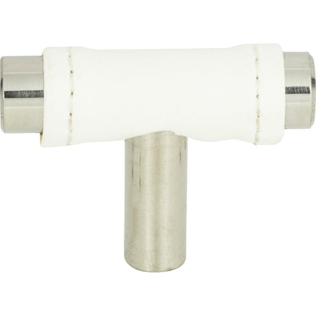 Atlas Homewares 288-WT-SS white / stainless steel cabinet knob