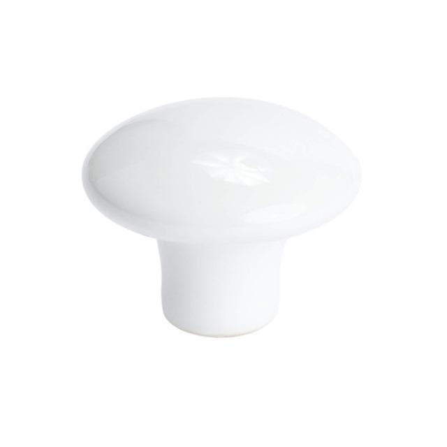 Berenson Concord 1 3/8" Diameter Cabinet Knob in Ceramic White