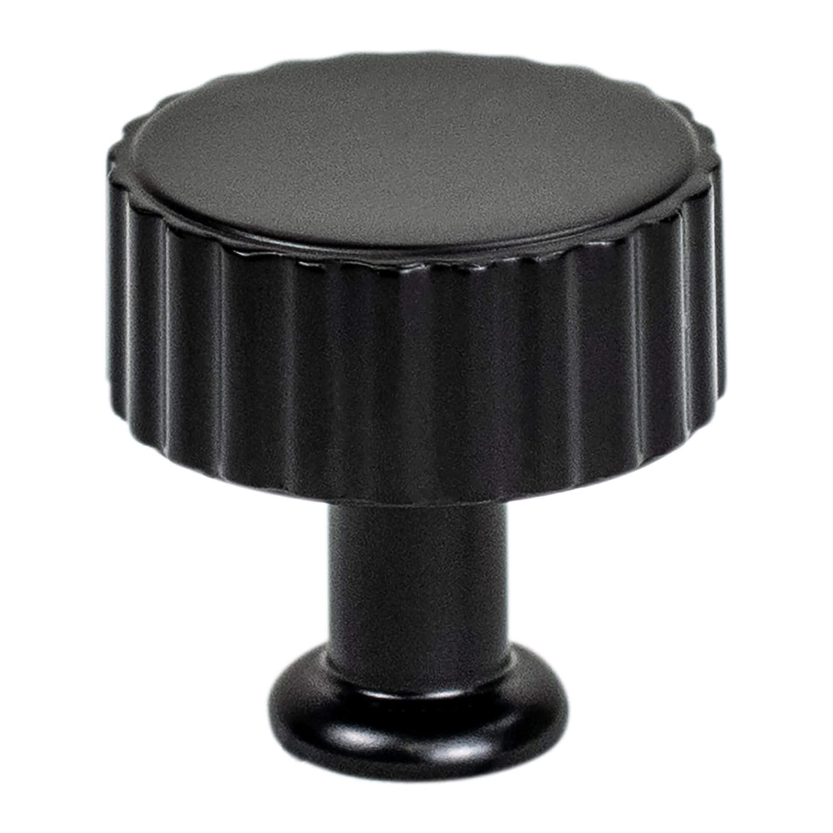 Berenson Cannelee 1 3/16" Diameter Cabinet Knob in Matte Black