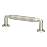 Berenson Cannelee 96mm Center to Center Cabinet Pull in Brushed Nickel