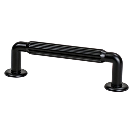 Berenson Cannelee 96mm Center to Center Cabinet Pull in Matte Black