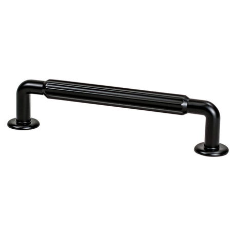 Berenson Cannelee 128mm Center to Center Cabinet Pull in Matte Black