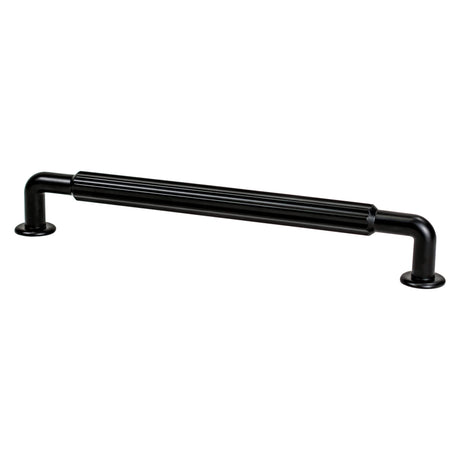 Berenson Cannelee 224mm Center to Center Cabinet Pull in Matte Black
