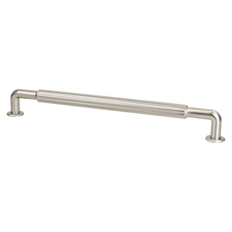 Berenson Cannelee 12" Center to Center Appliance Pull in Brushed Nickel