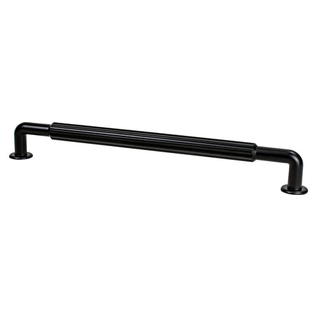 Berenson Cannelee 12" Center to Center Appliance Pull in Matte Black