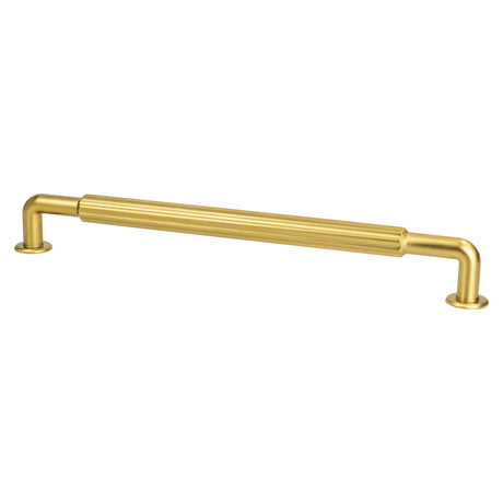 Berenson Cannelee 12" Center to Center Appliance Pull in Modern Brushed Gold