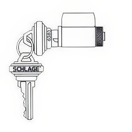 Schlage 29018608 satin brass cylinder