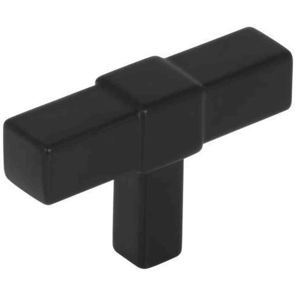 Jeffrey Alexander 293T-MB matte black t shaped cabinet knob