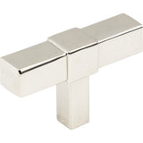 Jeffrey Alexander 293T-NI polished nickel t shaped cabinet knob
