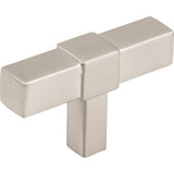 Jeffrey Alexander 293T-SN satin nickel t shaped cabinet knob
