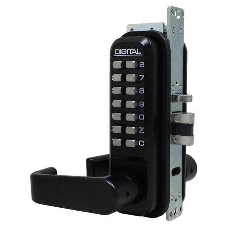 Lockey 2985JBMG jet black mechanical pushbutton locksets