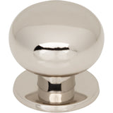 Top Knobs TK3330PN Lambert 1 1/4" Diameter Round Knob Polished Nickel