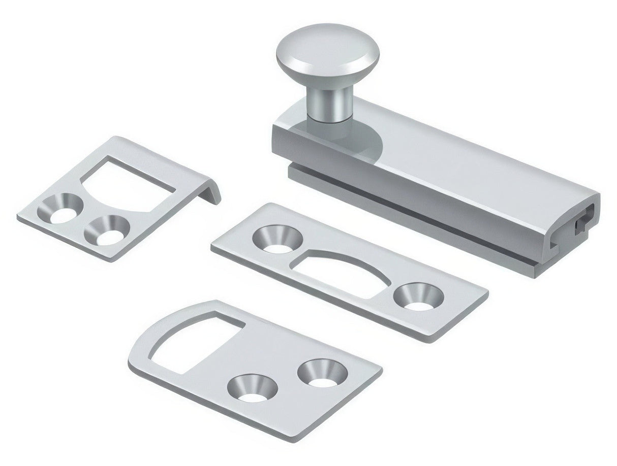 Deltana 2SBCS26 polished chrome surface bolt