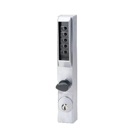 Kaba Simplex 300126D satin chrome combination entry with key override