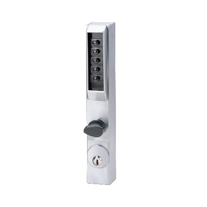 Kaba Simplex 300126D satin chrome combination entry with key override