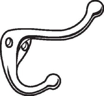Don-Jo 300625 polished chrome coat hook